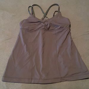 Lululemon workout tank with built in bra size 10